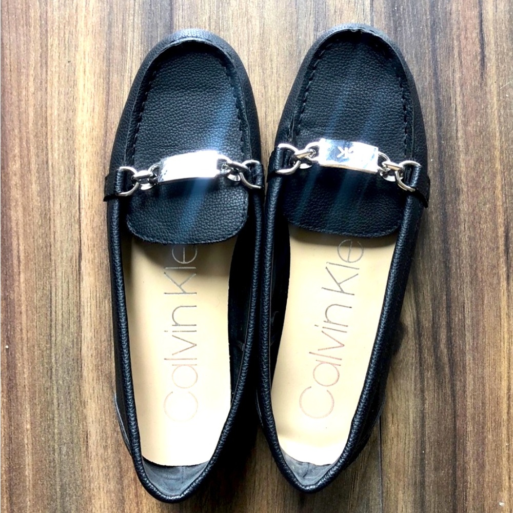 Calvin Klein leather loafers